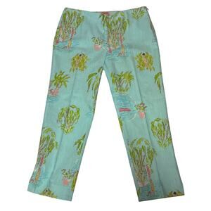 LILLY PULITZER Originals IN THE SLIM Resort Fit Capri Crop Pants Sz 8